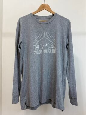 Cornell University Long Sleeve Graphic Shirt Gray SzL
